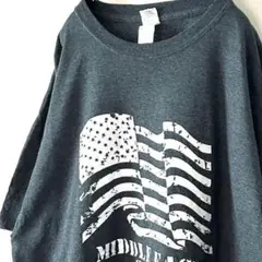 ギルダン アメリカ ミドルイースト Tシャツ XL グレー 灰色 古着