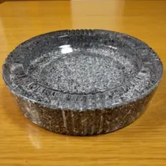 大理石風ガラス製リブ付き灰皿インテリア小物入れ