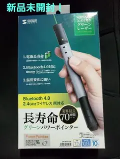 【新品未開封】サンワサプライ グリーンパワーポインター LP-RFG112S