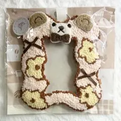 パンチニードル タフティング トレカケース 韓国 くま 花柄