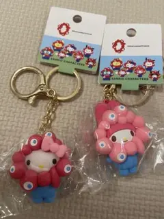 【新品未開封】キティ　マイメロ 万博 サンリオ ミャクミャク 立体マスコット