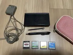 ニンテンドーDS Lite本体、充電器、ソフト4個　まとめ売り