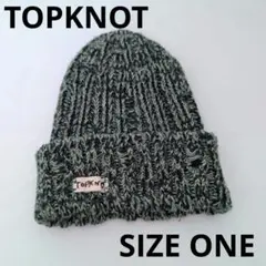 TOPKNOT トップノット リネン混合 ニット帽 帽子 キャップ