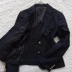 ✨美品✨ THE SUIT COMPANY she紺ブレ金ボタンXL