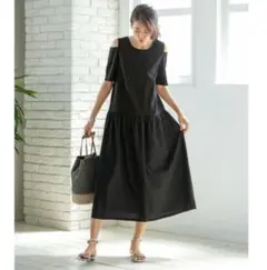 週末sale　STYLE DELI　オープンショルダーロングワンピース　M 02