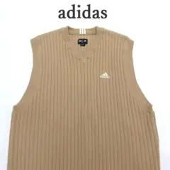MY1198美品▲adidas▲アディダス ニットベスト リブ GOLF L