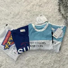 新品　キッズ　ベネトン　他　Tシャツ　まとめ売り　140〜160 スラパン