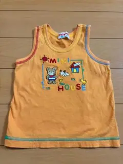 miki HOUSE オレンジ タンクトップ 90