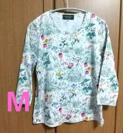レディーストップス BARAKURA 七分袖 Mカットソーイングリッシュガーデン