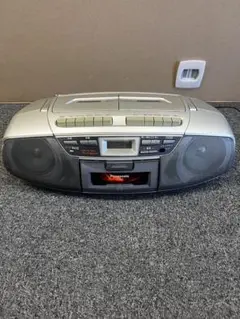 【美品安心1週間保証付き】Panasonic   RD-DT36 CD/TAPE Amazon.co.jp: パナソニック CDラジオカセット シルバー RX-DT36