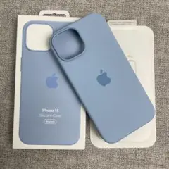 「新品未使用」iPhone 15 シリコンケース ライトブルー MagSafe