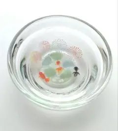 No.703 花火と金魚　シーグラスアート　金魚置物　レジンアート