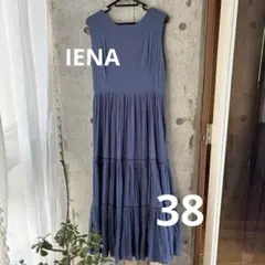 IENA コットンボイルノースリーブワンピース ティアード イエナ