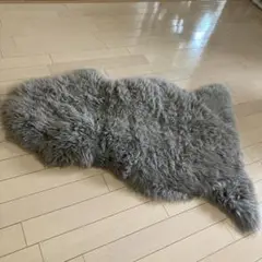 天然羊毛100% オーストラリア産原皮　ムートンラグ 幅65cm×長さ130㎝