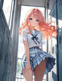 b538 かわいい イラスト アニメ A4ポスター