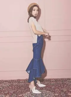 eimyistoire 週末限定♡未使用⭐︎デニムフリルマーメイドスカート