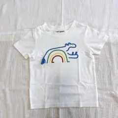 カラフル虹イラスト ホワイトTシャツ