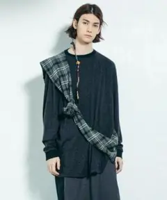 新品 STOF Tie L/S Tee シャツ レイヤード カットソー Tシャツ