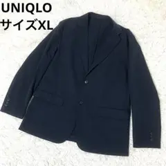 【美品】 ユニクロ 感動ジャケット ライト 大きいサイズ XL ネイビー