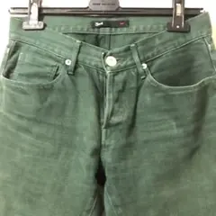 3✖️1 スリーバイワン セルヴィッチストレートデニムグリーン28