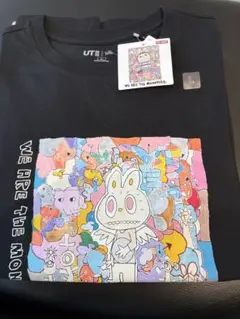 ユニクロ　ポップマート　ザ・モンスターズ　ラブブ　Tシャツ　L ブラック