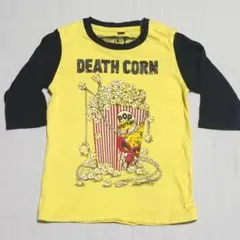 ヒステリックミニ DEATHCORN 5分袖Tシャツ/90/ヒステリックグラマー