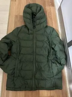 UNIQLO 中綿コート フード付き オリーブグリーン