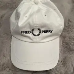 FRED PERRY ホワイトキャップ 【中古のため価格相談承ります】