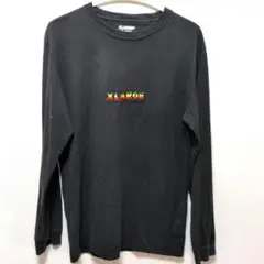 XLARGE ブラック 長袖Tシャツ　ロンT
