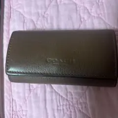 COACH ブラウンレザーキーケース