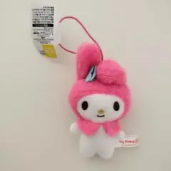 サンリオキャラクターズ　ふわもこワッペンこれくしょんマスコット①　マイメロディ