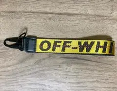 美品 OFF-WHITE キーホルダー イエロー キーホルダー