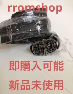 クロムハーツ好きな方！新品未使用　黒ベルト　y2k