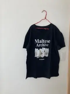 犬プリントTシャツ