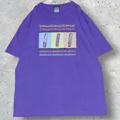 komado. 紫色 グラフィックプリント Tシャツ XL t118