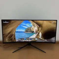 HKC 曲面 モニター ディスプレイ 34インチ TG34C3U