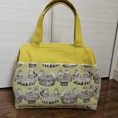 ワイヤーバッグ　うさぎとりすのお茶会