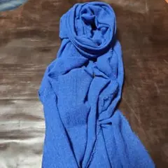【今季大流行！】カシミヤ100% ロイヤルブルー ストール ユニセックス Jubilee Fabric ストール マフラー 100%ピュアカシミヤ 大判
