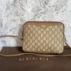 GUCCI オールドグッチ ショルダーバッグ ベージュ GGプラス ベージュ