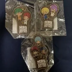 黒子のバスケ MBS 2017 ラバーストラップ　3点セッ