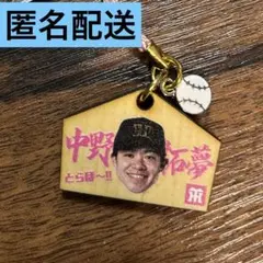 新品未使用　阪神タイガース　シークレット　ミニ絵馬キーホルダー　中野拓夢