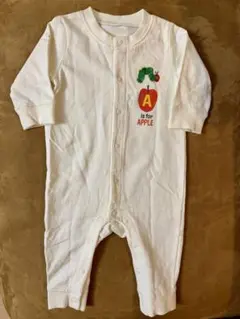 ⭐︎新品⭐︎ はらぺこあおむし　長袖ロンパース　白　70サイズ