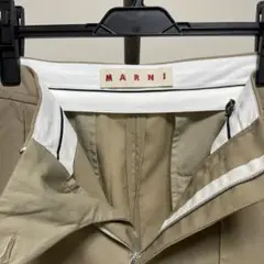 ✨極美品✨　MARNI マルニ　パンツ　スラックス　ワイド　ベージュ　コットン
