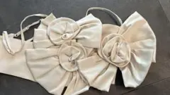 maisonspecial Rose Ribbon Motif Bustier/