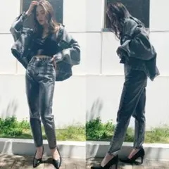 GYDA ジェイダ ケミカルペグトップデニムパンツ S