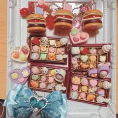 新作レジン ハンバーガー屋さん♡♡♡スイーツキーホルダー