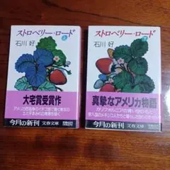 ストロベリー・ロード上、下の2冊セットです。石川好。第20回太宰賞受賞作。