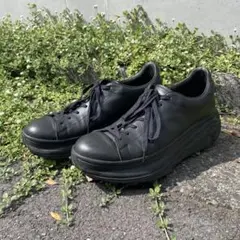 MARKAWARE 厚底スニーカー スムーズレザー 黒