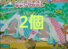 わくわくミニチュアキャンプセット　2個セット　ピンク　ブルー