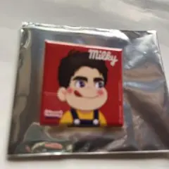 【未使用】郷ひろみ＆ミルキーコラボ缶バッチ